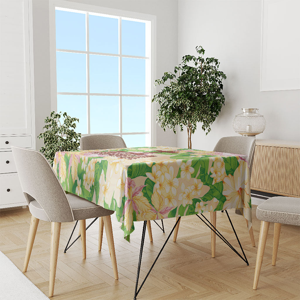 Samoa AIGA Floral Theme Tablecloth Always In God's Arms LT7 - Polynesian Pride