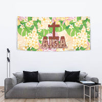 Samoa AIGA Floral Theme Tapestry Always In God's Arms LT7 - Polynesian Pride