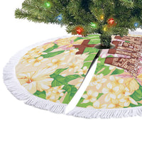 Samoa AIGA Floral Theme Tree Skirt Always In God's Arms LT7 - Polynesian Pride