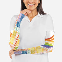 Pasifika Samoa Siapo Malu Tattoo Inspired Arm Sleeves Fa'afafine Rainbow Theme LT7 - Polynesian Pride