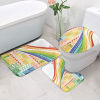 Pasifika Samoa Siapo Malu Tattoo Inspired Bathroom Set Fa'afafine Rainbow Theme LT7 - Polynesian Pride