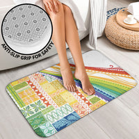 Pasifika Samoa Siapo Malu Tattoo Inspired Bathroom Set Fa'afafine Rainbow Theme LT7 - Polynesian Pride