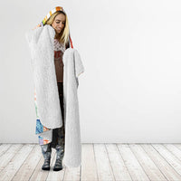 Pasifika Samoa Siapo Malu Tattoo Inspired Hooded Blanket Fa'afafine Rainbow Theme LT7 - Polynesian Pride