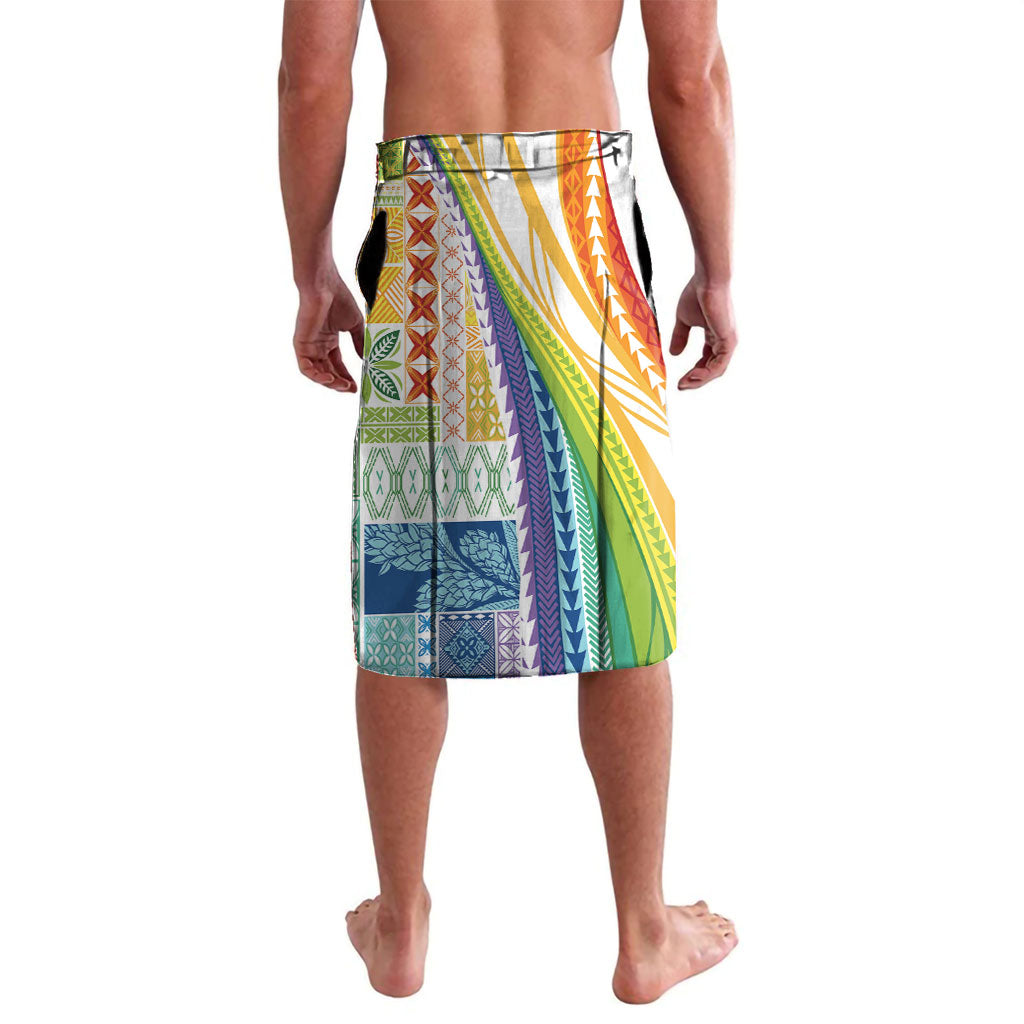 Pasifika Samoa Siapo Malu Tattoo Inspired Lavalava Fa'afafine Rainbow Theme LT7 - Polynesian Pride