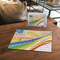 Pasifika Samoa Siapo Malu Tattoo Inspired Puzzle Fa'afafine Rainbow Theme LT7 - Polynesian Pride