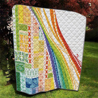 Pasifika Samoa Siapo Malu Tattoo Inspired Quilt Fa'afafine Rainbow Theme LT7 - Polynesian Pride
