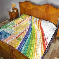 Pasifika Samoa Siapo Malu Tattoo Inspired Quilt Fa'afafine Rainbow Theme LT7 - Polynesian Pride