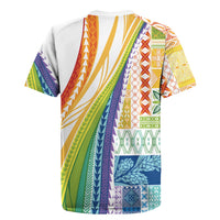 Pasifika Samoa Siapo Malu Tattoo Inspired Rugby Jersey Fa'afafine Rainbow Theme LT7 - Polynesian Pride