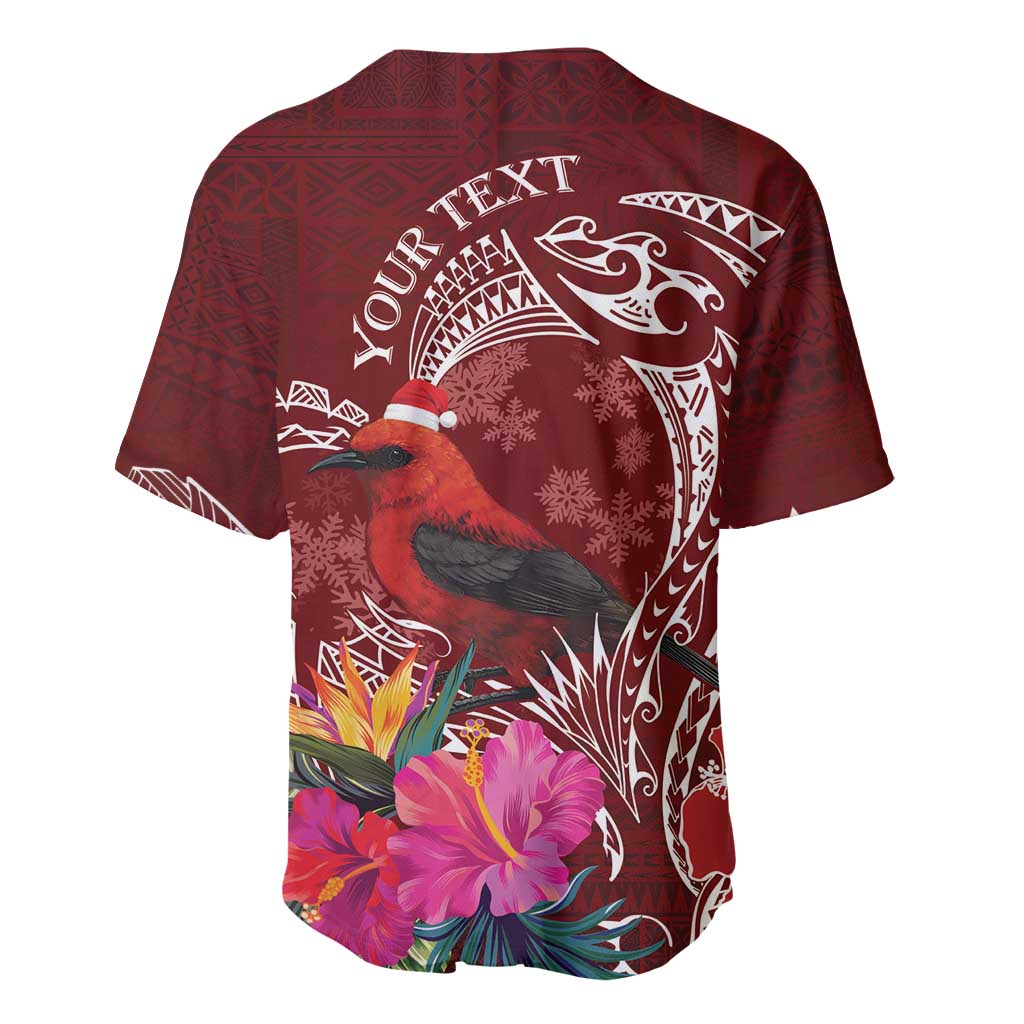 Personalized Samoa Meri Krisimasi Baseball Jersey Segasegamau'u Mix Siapo