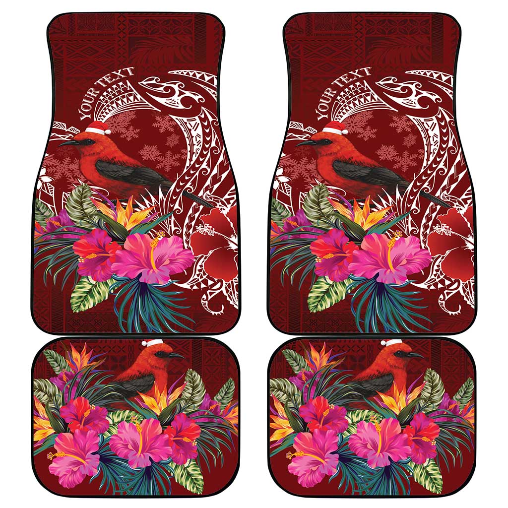 Personalized Samoa Meri Krisimasi Car Mats Segasegamau'u Mix Siapo