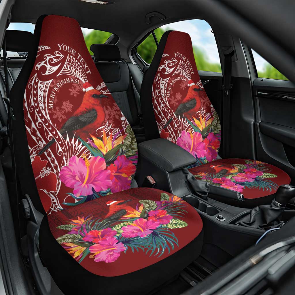 Personalized Samoa Meri Krisimasi Car Seat Cover Segasegamau'u Mix Siapo