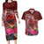 Personalized Samoa Meri Krisimasi Couples Matching Long Sleeve Bodycon Dress and Hawaiian Shirt Segasegamau'u Mix Siapo