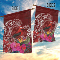 Personalized Samoa Meri Krisimasi Garden Flag Segasegamau'u Mix Siapo