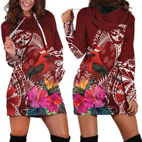 Personalized Samoa Meri Krisimasi Hoodie Dress Segasegamau'u Mix Siapo