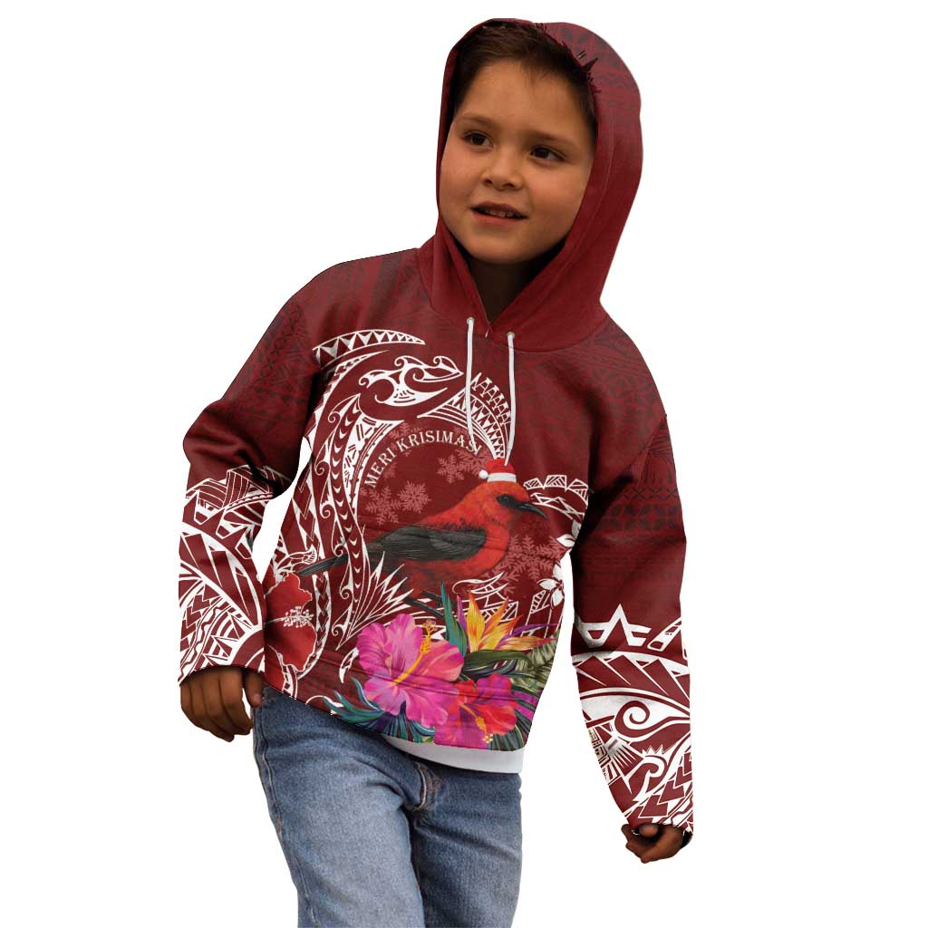 Personalized Samoa Meri Krisimasi Kid Hoodie Segasegamau'u Mix Siapo