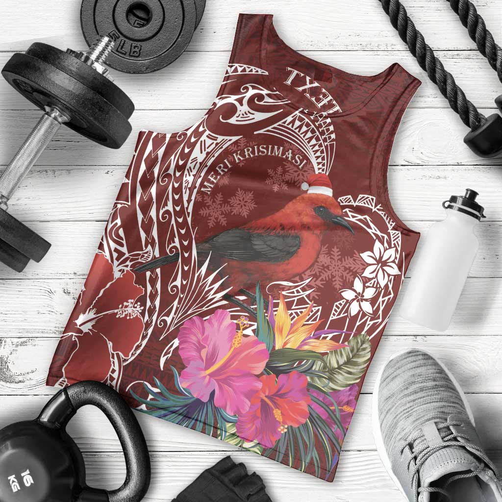 Personalized Samoa Meri Krisimasi Men Tank Top Segasegamau'u Mix Siapo