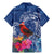 Personalized Samoa Christmas Family Matching Mermaid Dress and Hawaiian Shirt Cardinal Honeyeater Mix Siapo