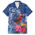 Personalized Samoa Christmas Family Matching Off Shoulder Short Dress and Hawaiian Shirt Cardinal Honeyeater Mix Siapo