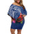 Personalized Samoa Christmas Family Matching Off Shoulder Short Dress and Hawaiian Shirt Cardinal Honeyeater Mix Siapo