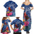 Personalized Samoa Christmas Family Matching Summer Maxi Dress and Hawaiian Shirt Cardinal Honeyeater Mix Siapo