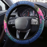 Samoa Christmas Steering Wheel Cover Cardinal Honeyeater Mix Siapo