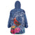 Personalized Samoa Christmas Wearable Blanket Hoodie Cardinal Honeyeater Mix Siapo