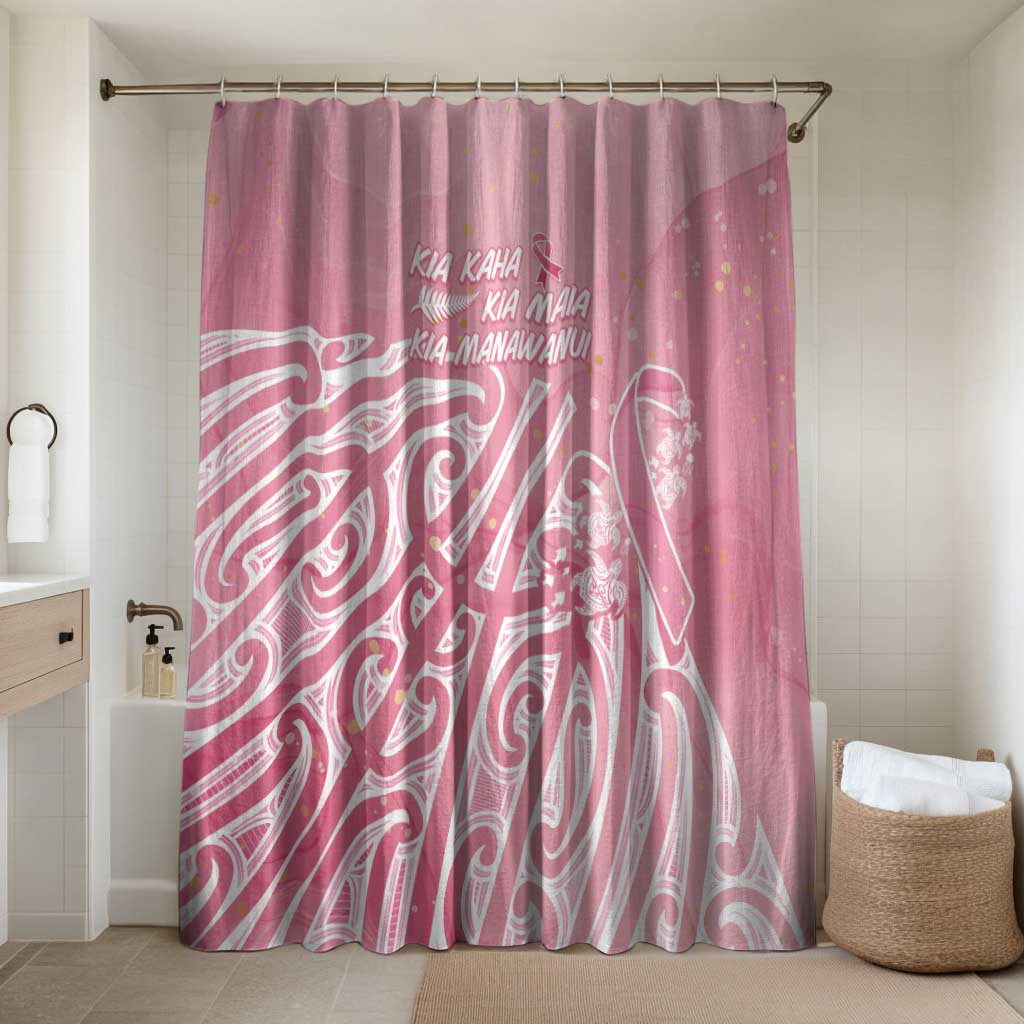 Breast Cancer Awareness Maori Bathroom Set Kia Kaha Kia Maia Kia Manawanui - Polynesian Pride
