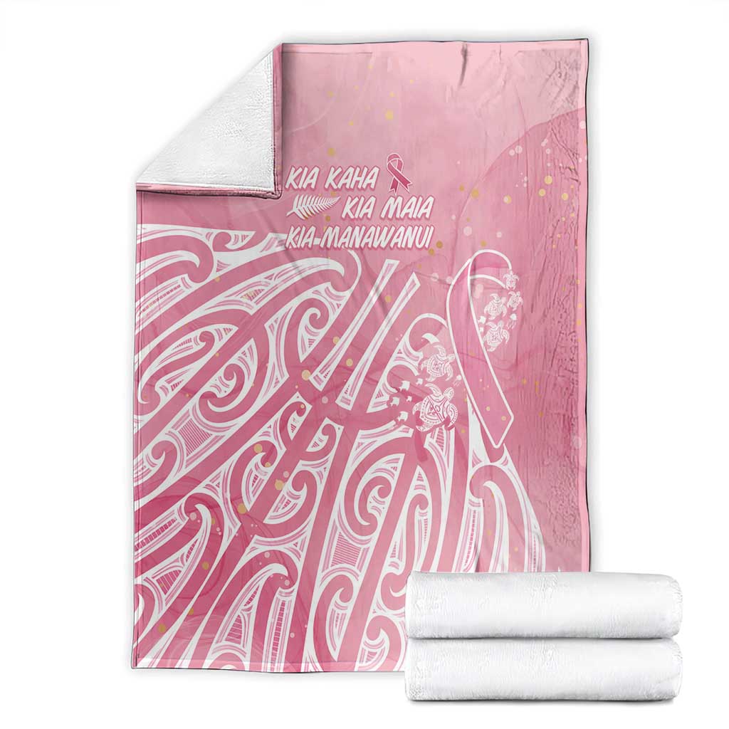 Breast Cancer Awareness Maori Blanket Kia Kaha Kia Maia Kia Manawanui - Polynesian Pride
