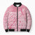 Breast Cancer Awareness Maori Bomber Puffer Jacket Kia Kaha Kia Maia Kia Manawanui - Polynesian Pride