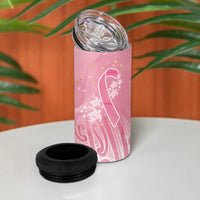 Breast Cancer Awareness Maori 4 in 1 Can Cooler Tumbler Kia Kaha Kia Maia Kia Manawanui - Polynesian Pride