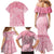 Breast Cancer Awareness Maori Family Matching Mermaid Dress and Hawaiian Shirt Kia Kaha Kia Maia Kia Manawanui - Polynesian Pride