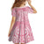 Breast Cancer Awareness Maori Family Matching Off The Shoulder Long Sleeve Dress and Hawaiian Shirt Kia Kaha Kia Maia Kia Manawanui - Polynesian Pride