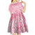 Breast Cancer Awareness Maori Kid Short Sleeve Dress Kia Kaha Kia Maia Kia Manawanui - Polynesian Pride