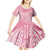 Breast Cancer Awareness Maori Kid Short Sleeve Dress Kia Kaha Kia Maia Kia Manawanui - Polynesian Pride
