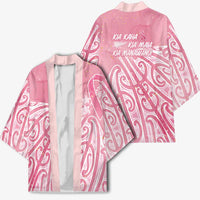 Breast Cancer Awareness Maori Kimono Kia Kaha Kia Maia Kia Manawanui - Polynesian Pride
