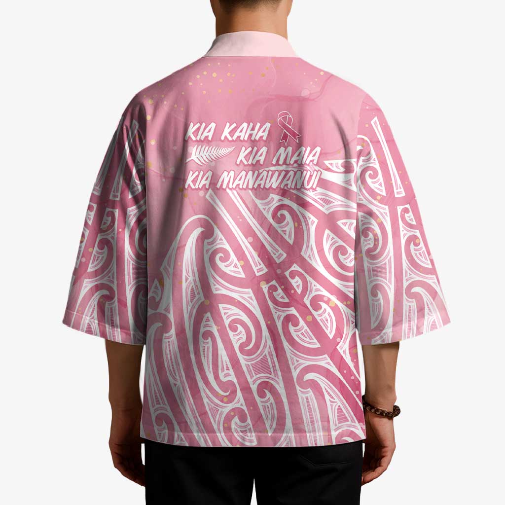 Breast Cancer Awareness Maori Kimono Kia Kaha Kia Maia Kia Manawanui - Polynesian Pride