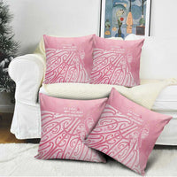 Breast Cancer Awareness Maori Pillow Cover Kia Kaha Kia Maia Kia Manawanui - Polynesian Pride