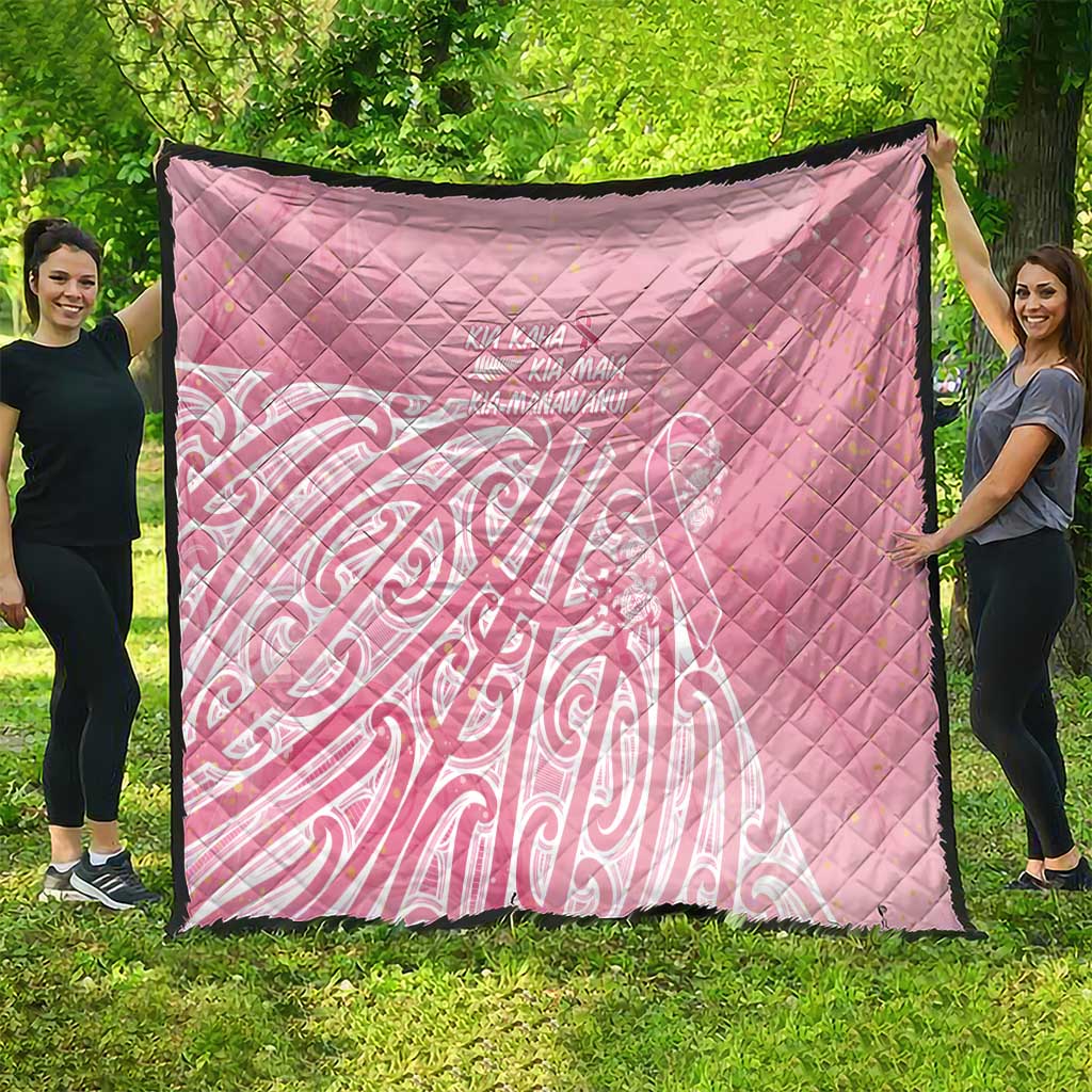 Breast Cancer Awareness Maori Quilt Kia Kaha Kia Maia Kia Manawanui - Polynesian Pride
