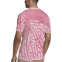 Breast Cancer Awareness Maori Rugby Jersey Kia Kaha Kia Maia Kia Manawanui - Polynesian Pride