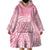 Breast Cancer Awareness Maori Wearable Blanket Hoodie Kia Kaha Kia Maia Kia Manawanui - Polynesian Pride