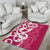 Breast Cancer Awareness Maori Area Rug Koru Kowhaiwhai - Polynesian Pride