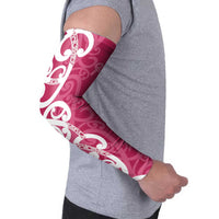 Breast Cancer Awareness Maori Arm Sleeves Koru Kowhaiwhai - Polynesian Pride
