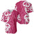 Breast Cancer Awareness Maori Baseball Jersey Koru Kowhaiwhai - Polynesian Pride