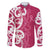 Breast Cancer Awareness Maori Family Matching Off Shoulder Maxi Dress and Hawaiian Shirt Koru Kowhaiwhai - Polynesian Pride