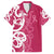 Breast Cancer Awareness Maori Family Matching Short Sleeve Bodycon Dress and Hawaiian Shirt Koru Kowhaiwhai - Polynesian Pride
