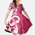 Breast Cancer Awareness Maori Family Matching Summer Maxi Dress and Hawaiian Shirt Koru Kowhaiwhai - Polynesian Pride