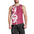 Breast Cancer Awareness Maori Men Tank Top Koru Kowhaiwhai - Polynesian Pride