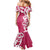 Breast Cancer Awareness Maori Mermaid Dress Koru Kowhaiwhai - Polynesian Pride