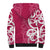Breast Cancer Awareness Maori Sherpa Hoodie Koru Kowhaiwhai - Polynesian Pride