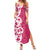 Breast Cancer Awareness Maori Summer Maxi Dress Koru Kowhaiwhai - Polynesian Pride